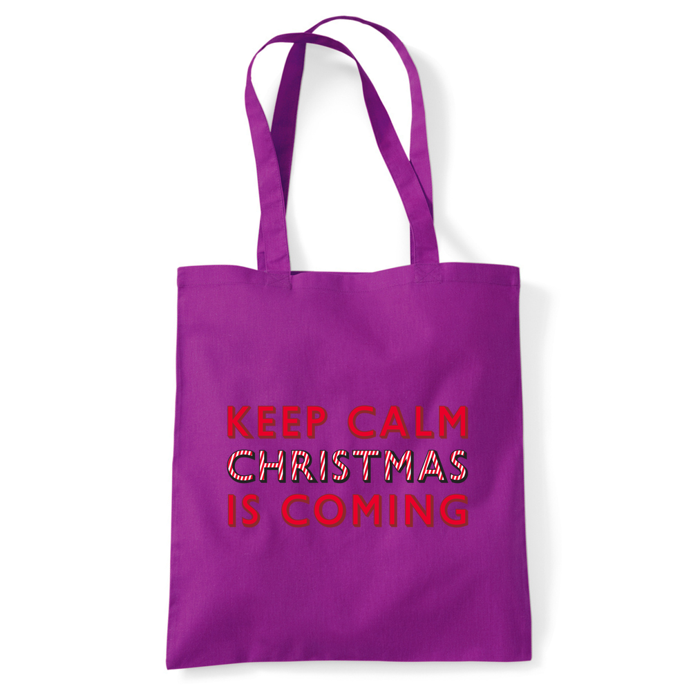 Keep Calm Christmas Is Coming Tote Bag - Image 25
