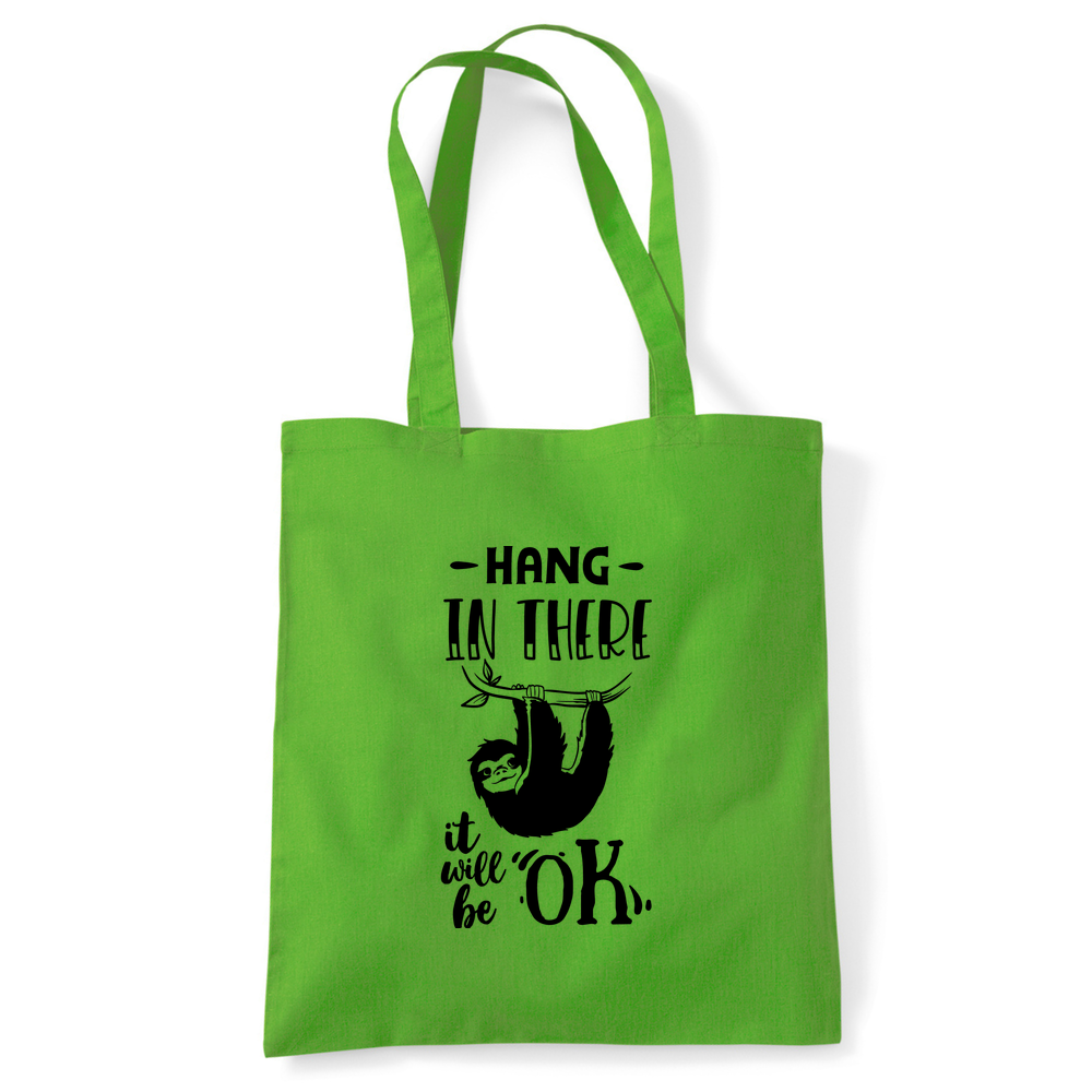 Hang In There Sloth Tote Bag - Image 9