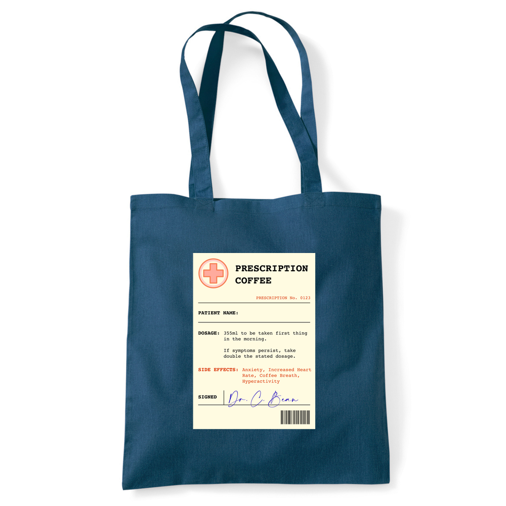 Coffee Prescription Personalised Tote Bag - Image 14