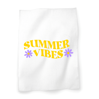 Summer Vibes Personalised Tea Towel