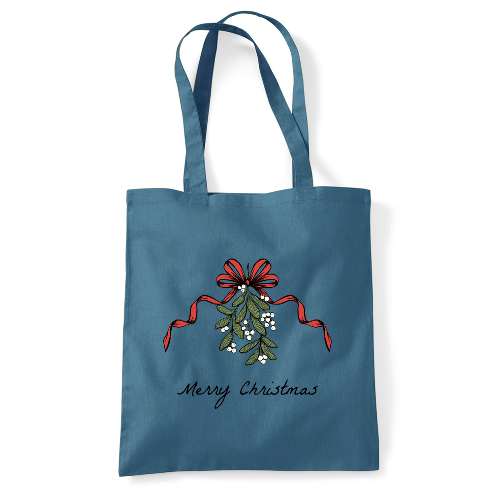 Merry Christmas Mistletoe Tote Bag - Image 11