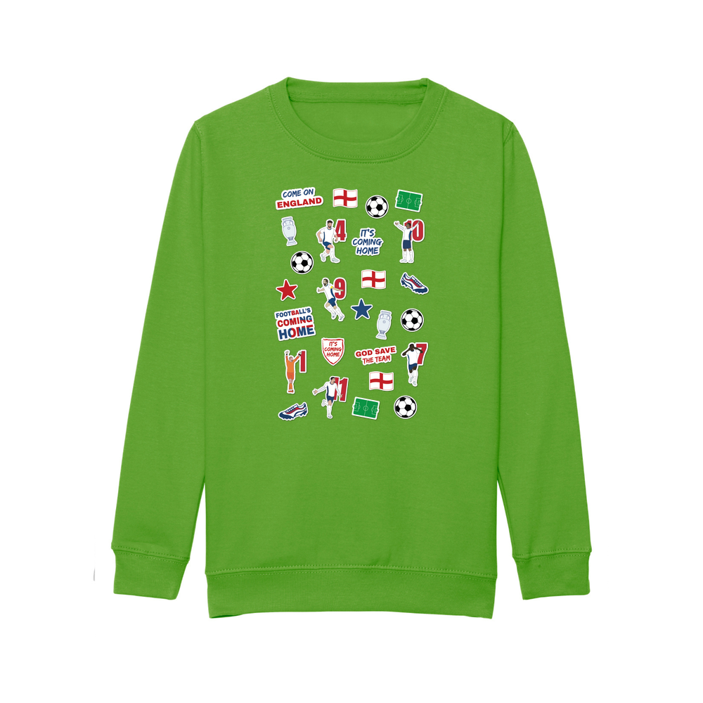England Collage Kids Sweatshirt - Image 17