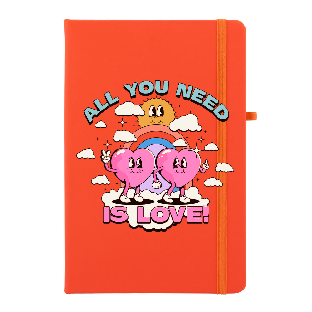 All You Need Is Love Personalised Soft Feel Notebook - Image 12