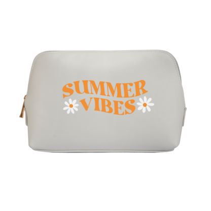 Summer Vibes Leather Look Boutique Accessory Bag - Image 6