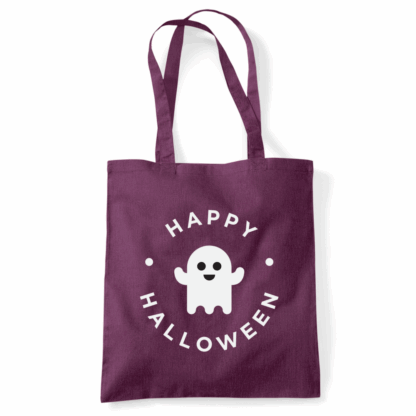 Happy Halloween Ghost Personalised Cotton Tote Bag - Image 30