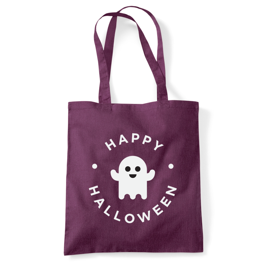 Happy Halloween Ghost Personalised Cotton Tote Bag - Image 30