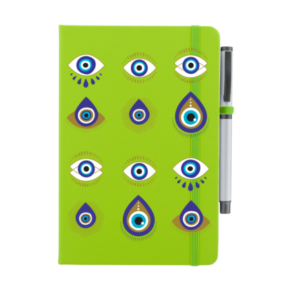 Evil Eye Personalised Notebook with Pen - Image 13