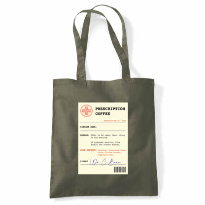 Coffee Prescription Personalised Tote Bag - Image 41