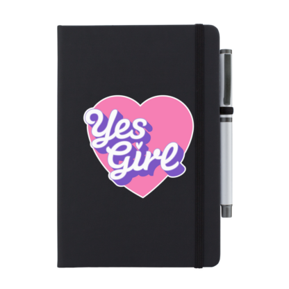 Yes Girl Personalised Notebook with Pen - Image 12