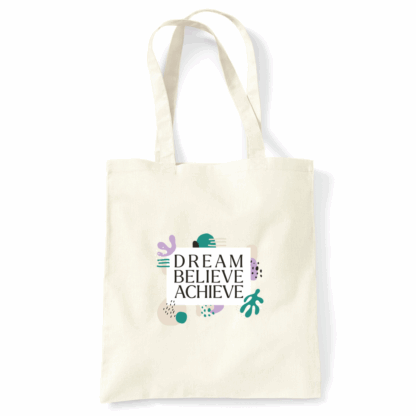 Dream Believe Achieve Tote Bag - Image 14