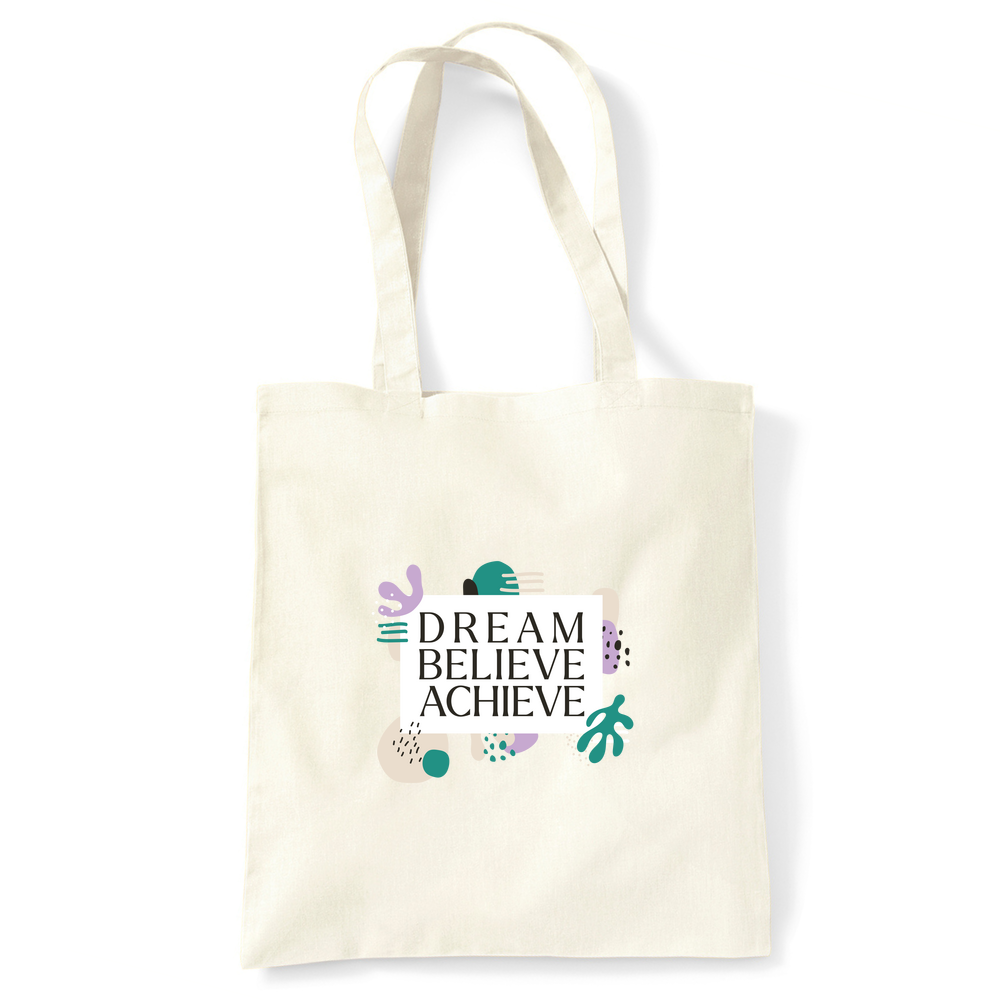Dream Believe Achieve Tote Bag - Image 14