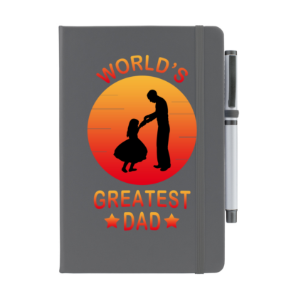 World's Greatest Dad Personalised Notebook with Pen - Image 5