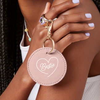 Bestie Boutique Leather Look Key Clip