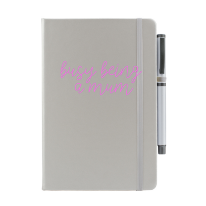 Busy Being A Mum Personalised Notebook with Pen - Image 3