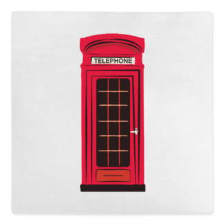 Telephone Box Personalised Canvas Cushion