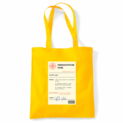 Wine Prescription Personalised Tote Bag - Image 16