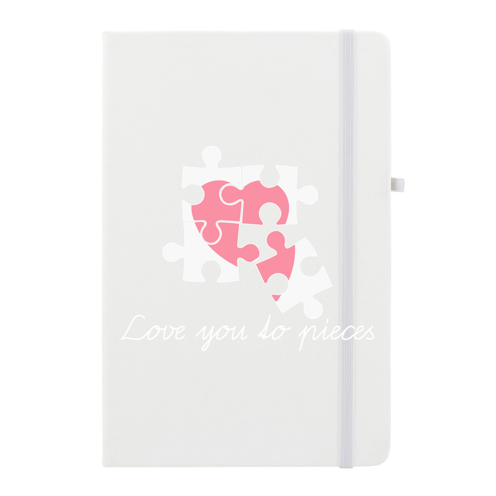 Love You To Pieces Personalised Soft Feel Notebook - Image 2
