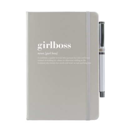 Girlboss Personalised Notebook with Pen - Image 9