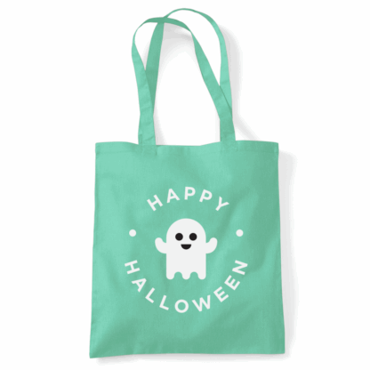 Happy Halloween Ghost Personalised Cotton Tote Bag - Image 44