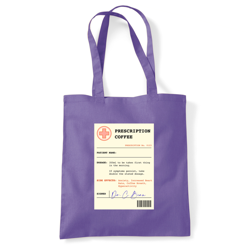 Coffee Prescription Personalised Tote Bag - Image 23