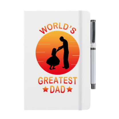 World's Greatest Dad Personalised Notebook with Pen - Image 3