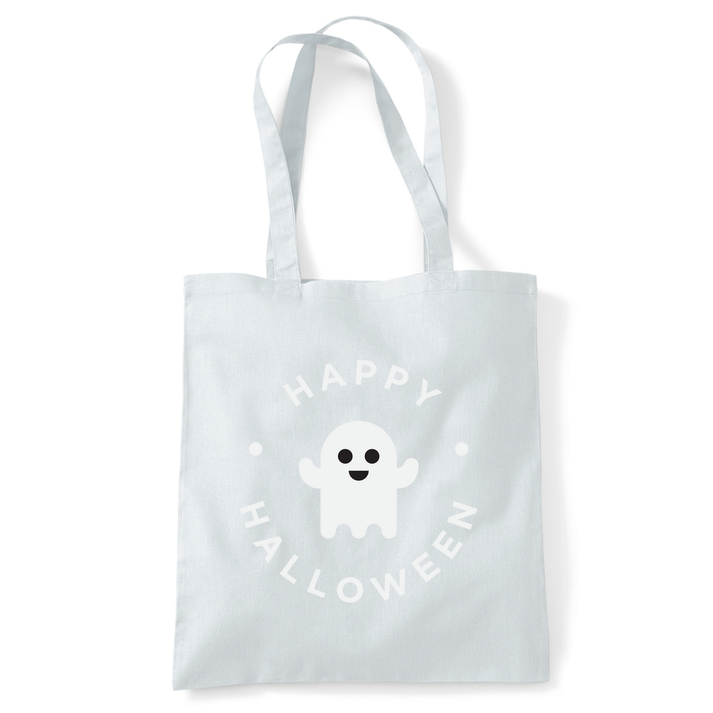 Happy Halloween Ghost Personalised Cotton Tote Bag - Image 46