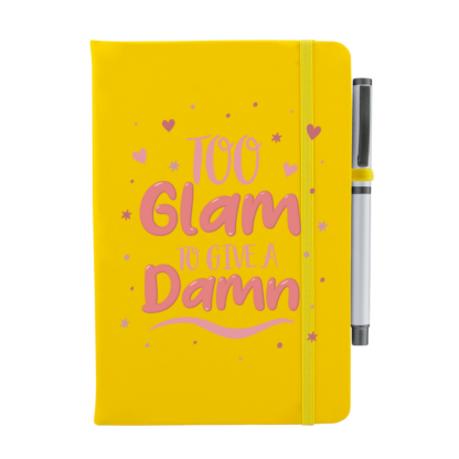 Too Glam To Give A Damn Personalised Notebook with Pen - Image 8