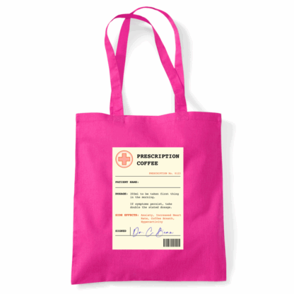 Coffee Prescription Personalised Tote Bag - Image 25