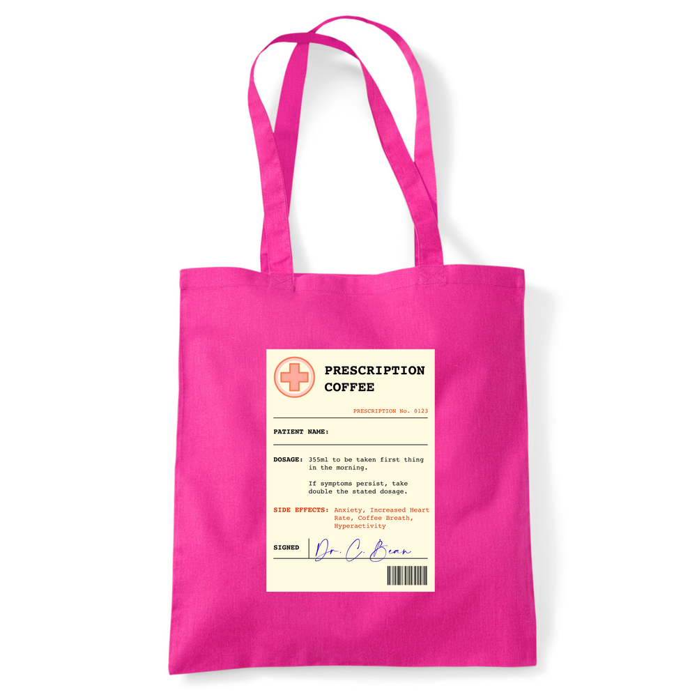 Coffee Prescription Personalised Tote Bag - Image 25