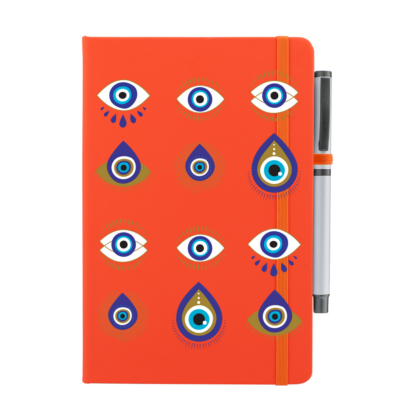 Evil Eye Personalised Notebook with Pen - Image 12