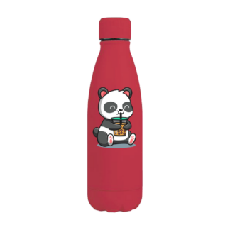 Cute Panda Personalised Metal Bottle