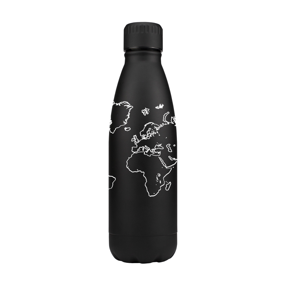 World Map Personalised Metal Bottle - Image 4