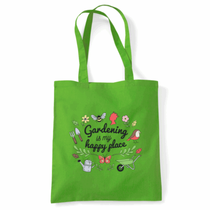 Gardening is my Happy Place Tote Bag - Image 49