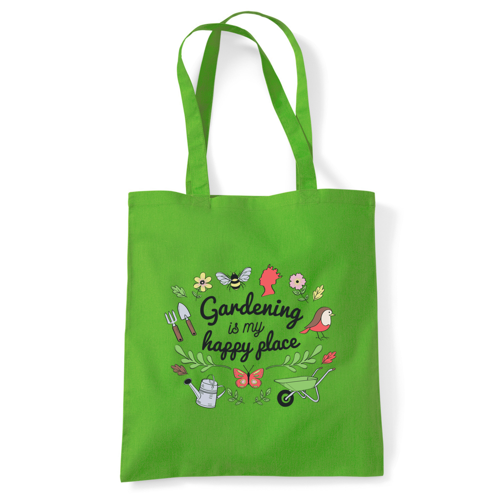 Gardening is my Happy Place Tote Bag - Image 49
