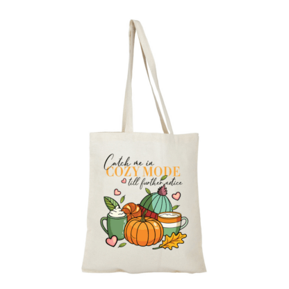 Cozy Mode Natural Cotton Tote Bag