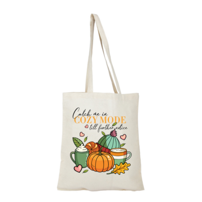 Cozy Mode Natural Cotton Tote Bag