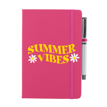 Summer Vibes Personalised Notebook with Pen - Image 3