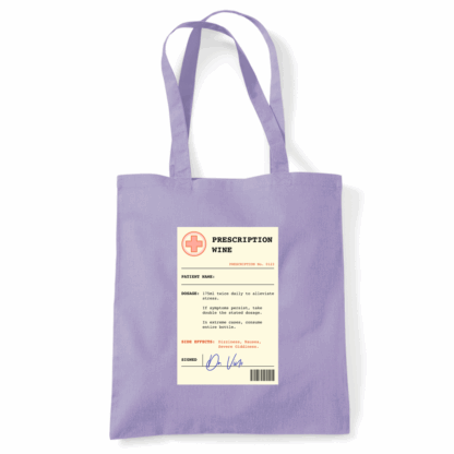 Wine Prescription Personalised Tote Bag - Image 22