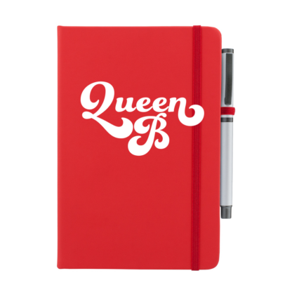 Queen B Personalised Notebook with Pen - Image 2