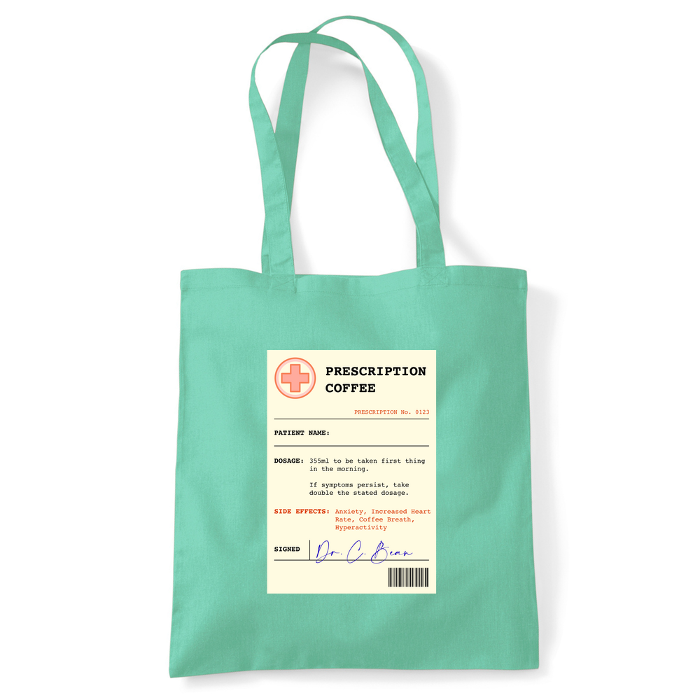 Coffee Prescription Personalised Tote Bag - Image 43