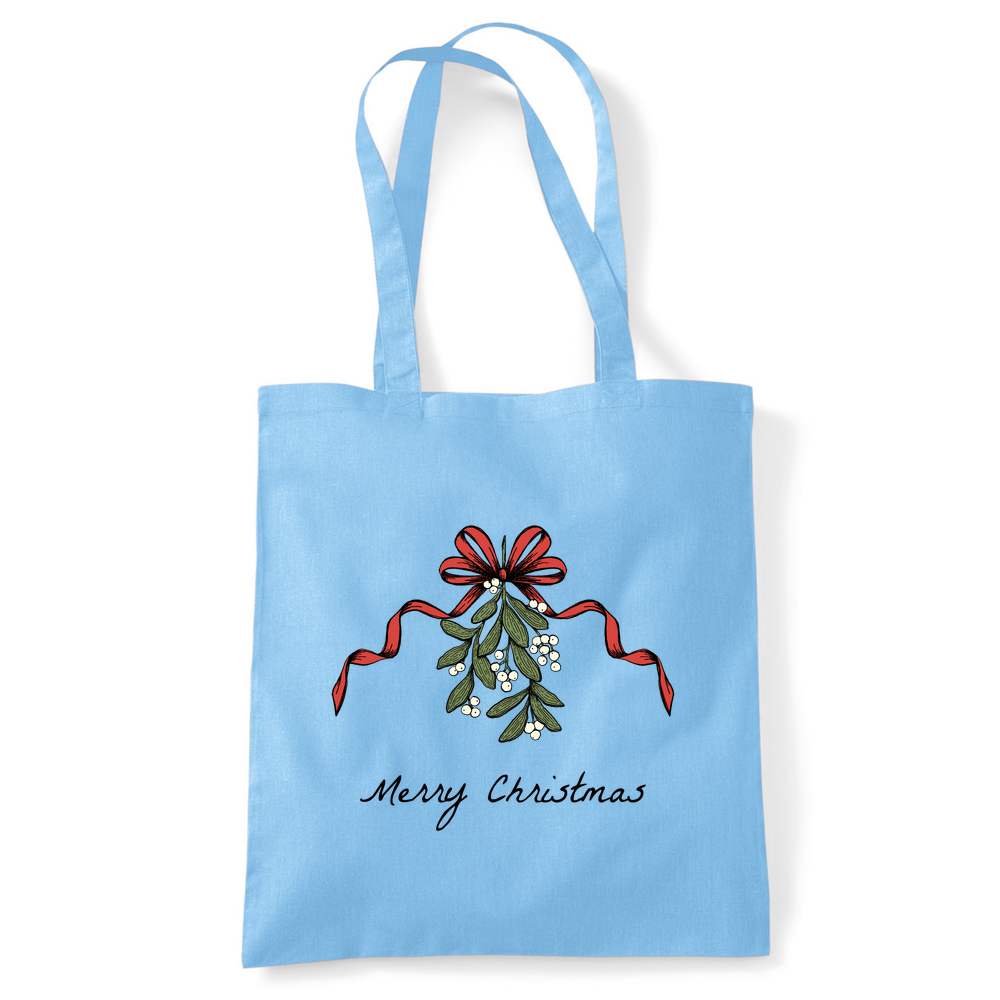 Merry Christmas Mistletoe Tote Bag - Image 16