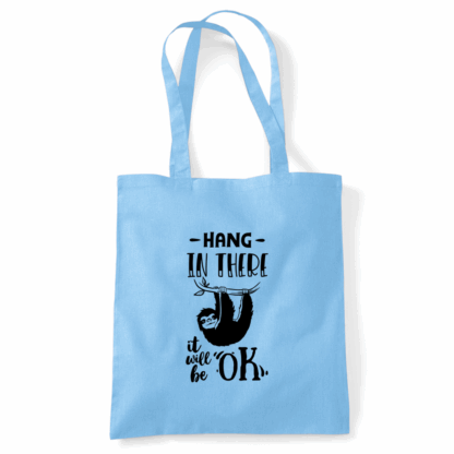 Hang In There Sloth Tote Bag - Image 7