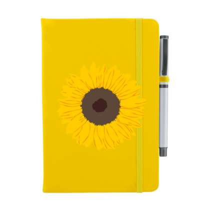 Sunflower Personalised Notebook with Pen - Image 12