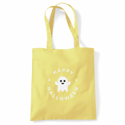 Happy Halloween Ghost Personalised Cotton Tote Bag - Image 37