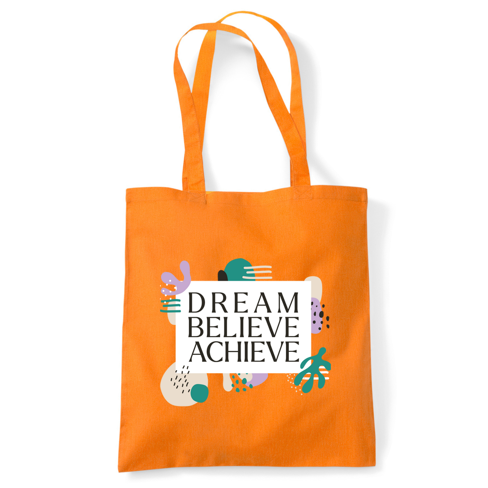 Dream Believe Achieve Tote Bag - Image 15