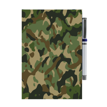 Camouflage Personalised Notebook with Pen - Image 6