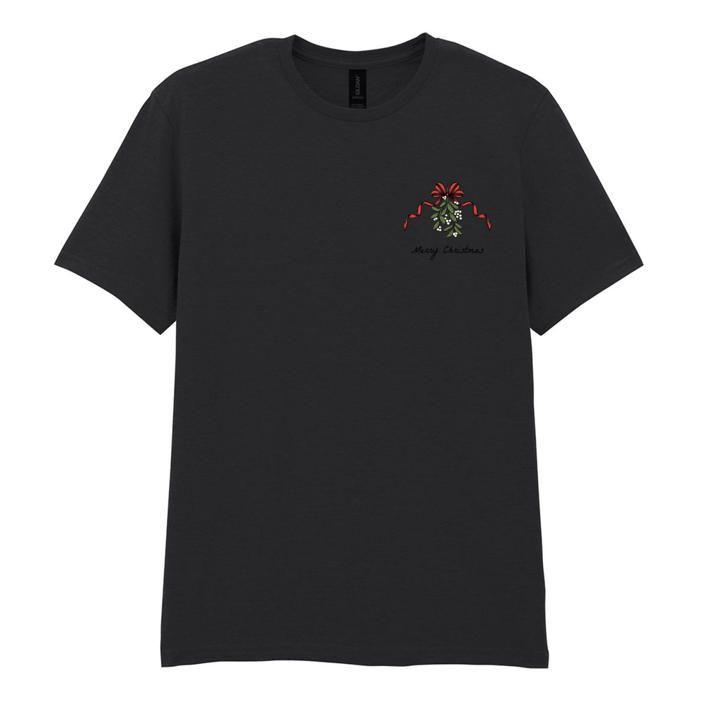 Merry Christmas Mistletoe Cotton T-Shirt - Image 9