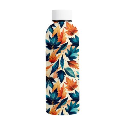 Blue Leaves Metal Bottle