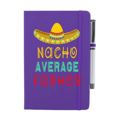 Nacho Average Father Personalised Notebook with Pen - Image 9