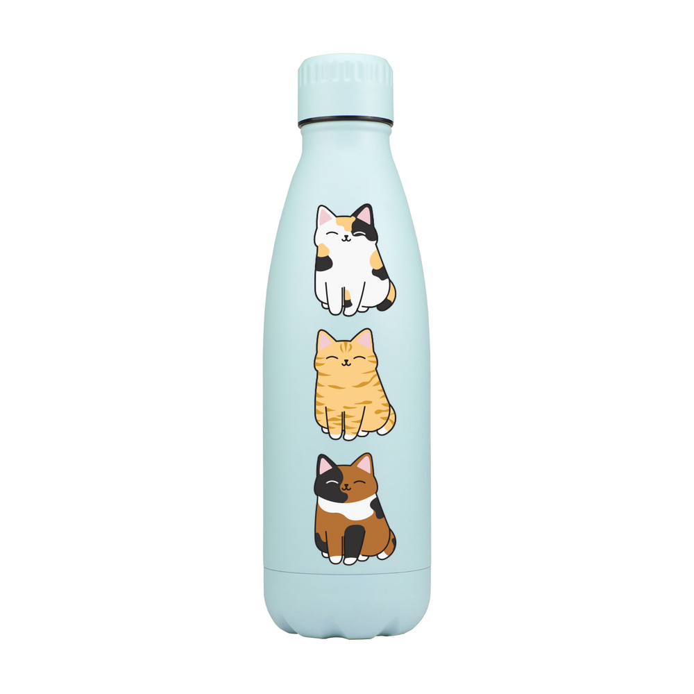Cute Cats Metal Bottle - Image 4